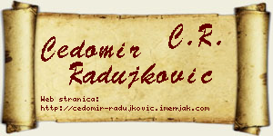 Čedomir Radujković vizit kartica